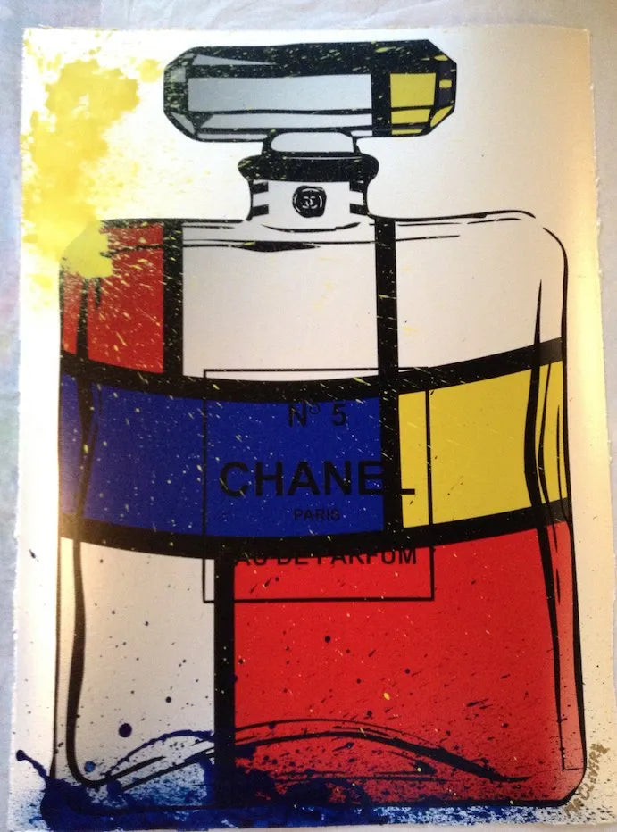 Mr. Clever Art - Mondrian x Chanel Pop Art Print Original  [FRAMED]
